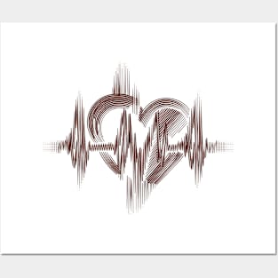 Romantic heartbeat Posters and Art